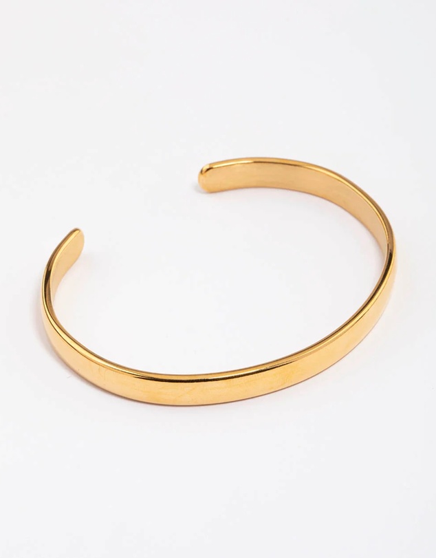 Lovisa - Waterproof Gold Plated Stainless Steel Classic Plain Wrist Cuff