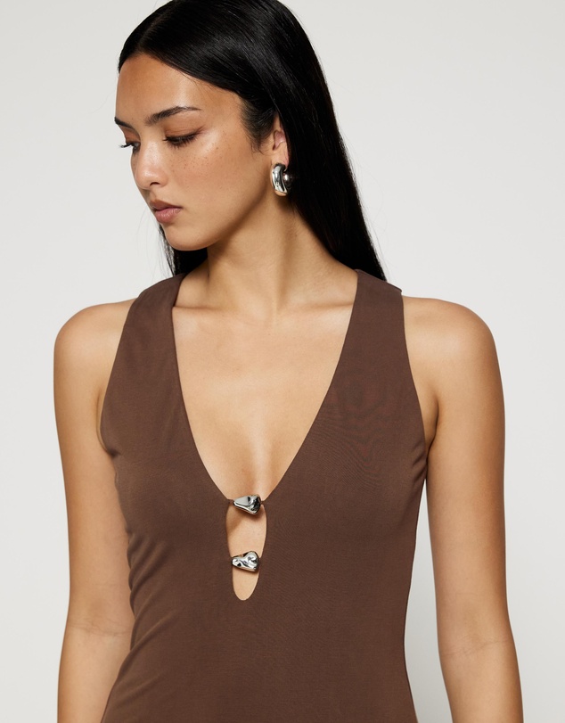 Lover - Laurena Keyhole V-Neck Top