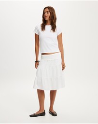 Cotton On - Haven Fold Over Midi Skirt