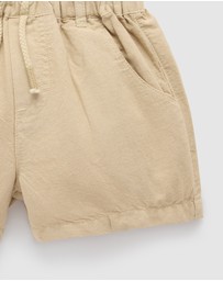 Purebaby - Linen Blend Short -Kids-Babies