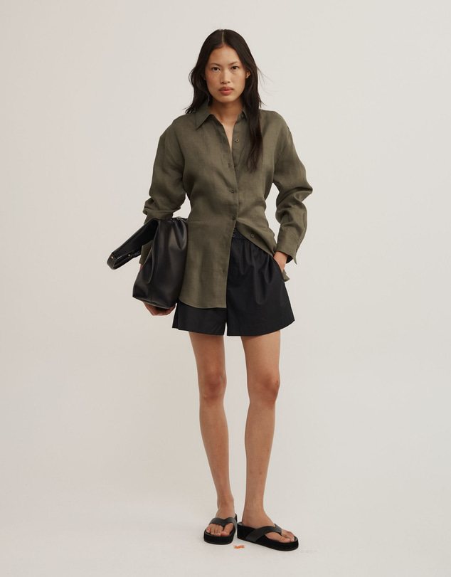 Witchery - Linen Tie Back Shirt