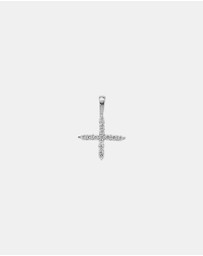 Zoe Olivia - 9K White Gold Lab Grown Diamond Initial X Pendant