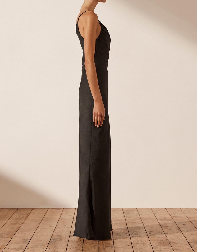Shona Joy - Luxe Asymmetrical Gathered Maxi Dress