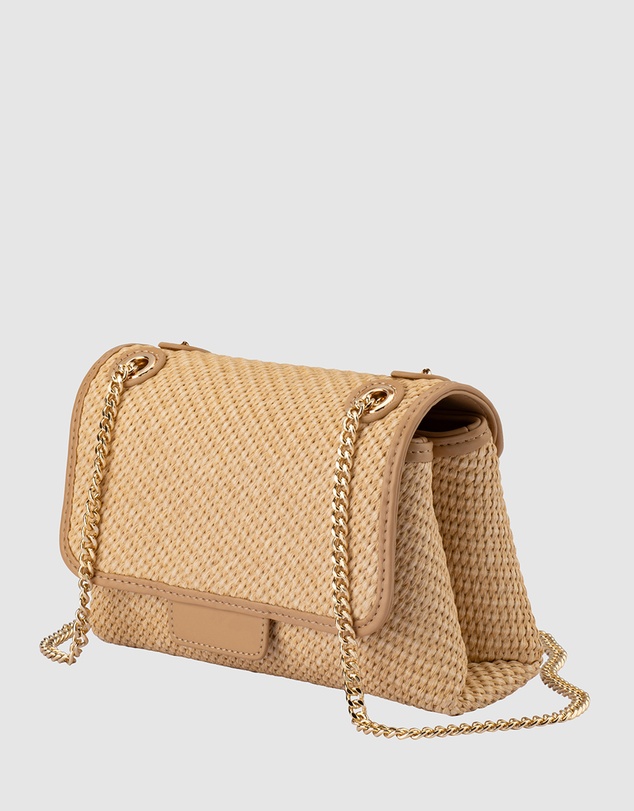 Olga Berg - Alexa Woven Shoulder Bag