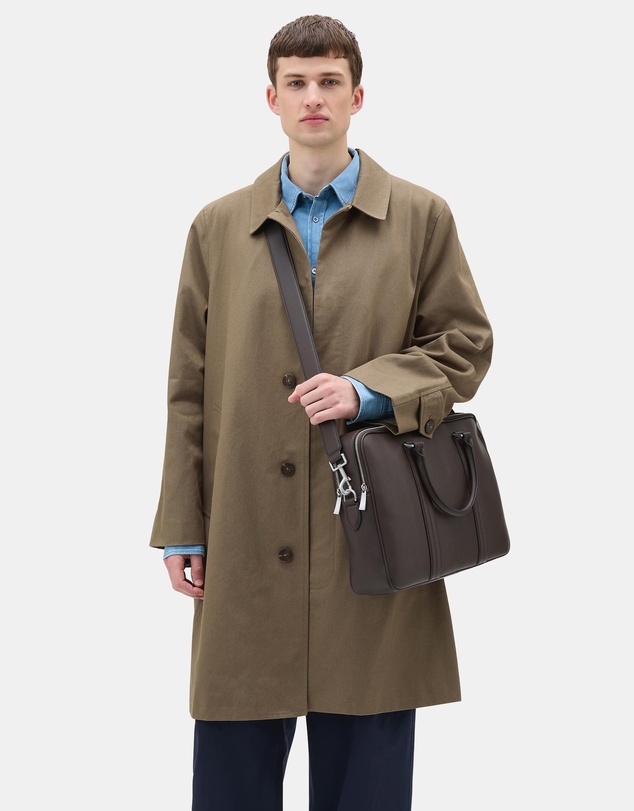 Oroton - Nicholas Double Zip Briefcase Smooth