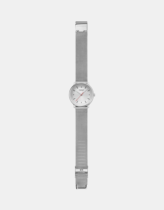 Mondaine - Mondaine Doppio Stainless Steel 33mm Watch