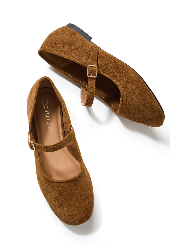 City Chic - WIDE FIT Stacie Ballet Flat