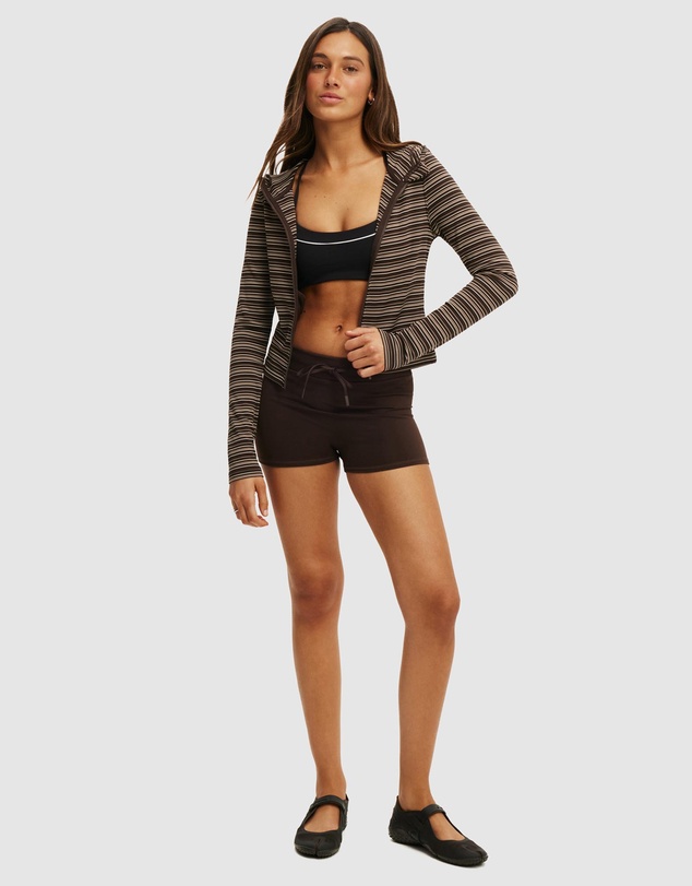 Cotton On Body Active - Ultra Soft Hooded Crop