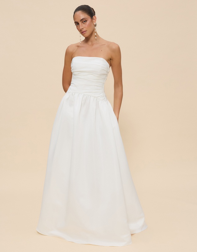 CHANCERY - Hazel Drop Waist Strapless Gown