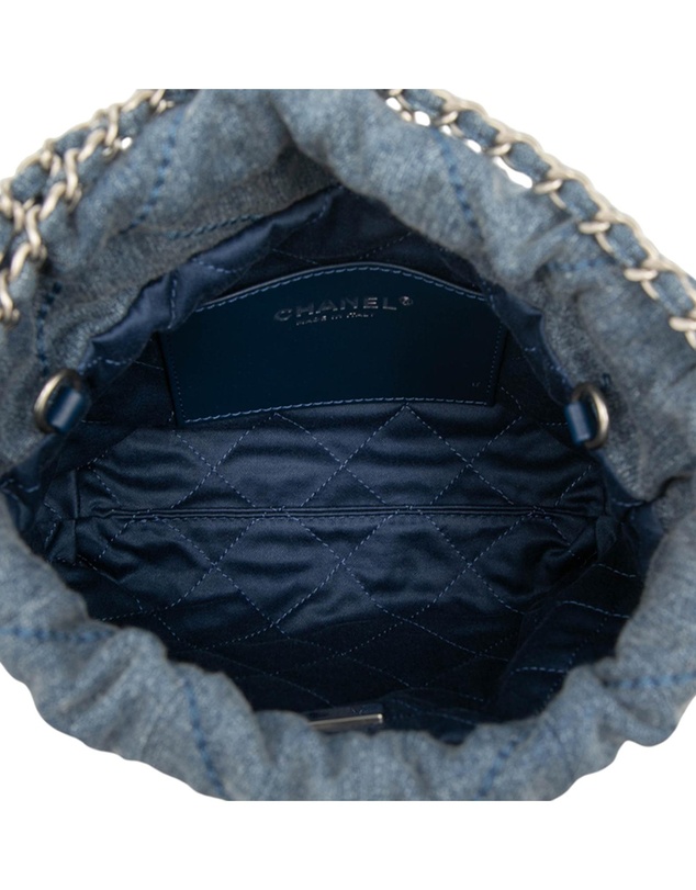 Pre-Loved by Azura Reborn - Pre-Loved Mini Denim Studded 22 Handbag