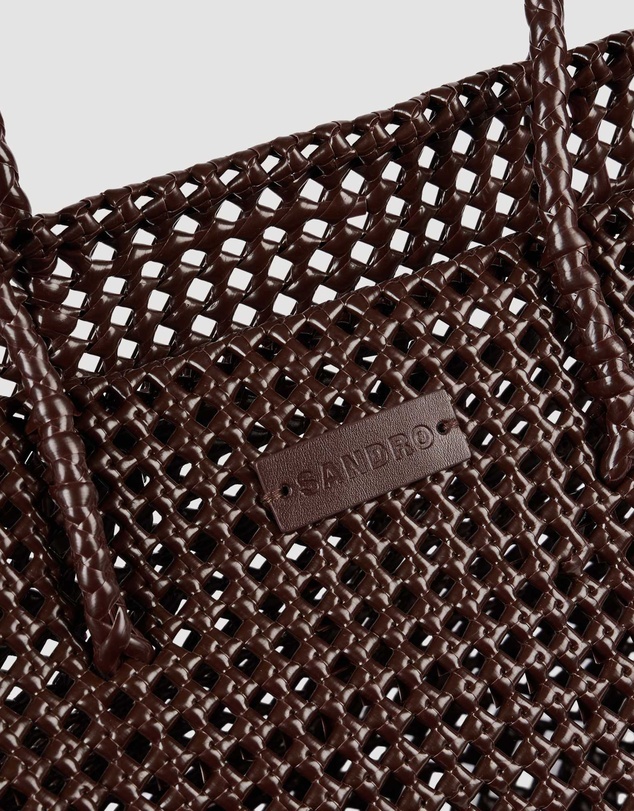 Sandro - Braided Tote Messenger