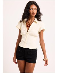 Alice In The Eve - Bryn Ruffle Shirt