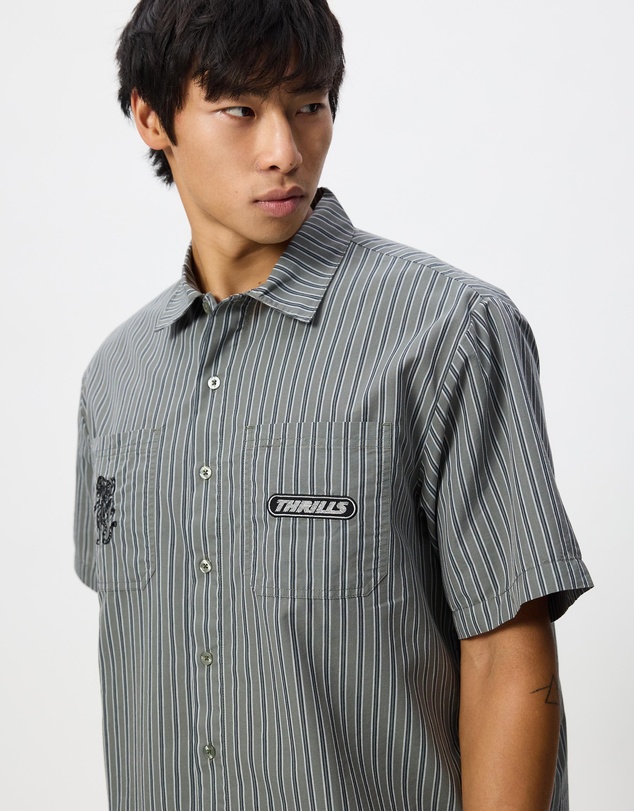 Thrills - Built To Last Cropped Short Sleeve Work Shirt