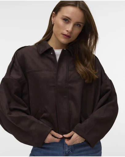 Vero Moda - Hazel Faux Suede Bomber Jacket