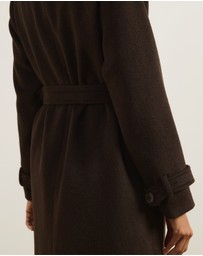 Atmos&Here - Nicky Wool Blend Funnel Neck Coat