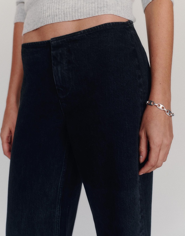 Reformation - Talissa Stretch Low Rise Trouser Wide Leg Jeans