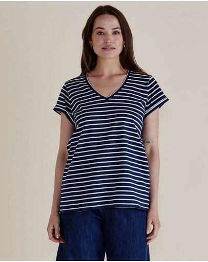 Navy Blue Stripe