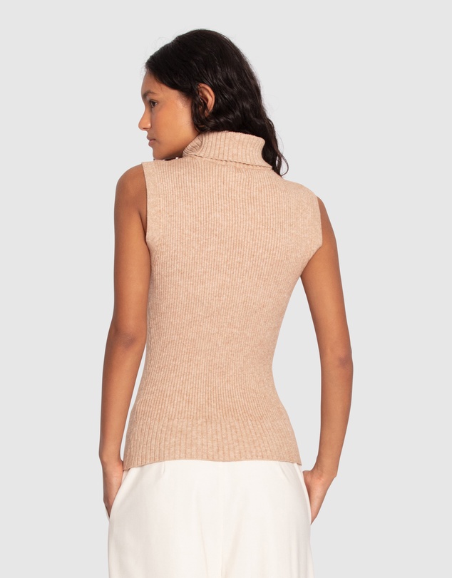 Belle & Bloom - Equation Sleeveless Turtleneck Knit