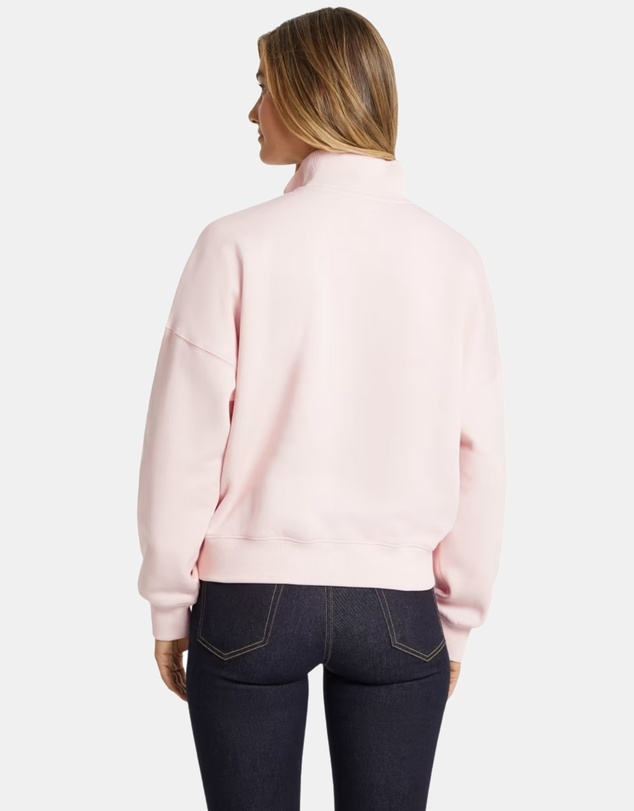 GUESS Jeans - GUESS JEANS Half-Zip OS Mini Triangle Sweatshirt