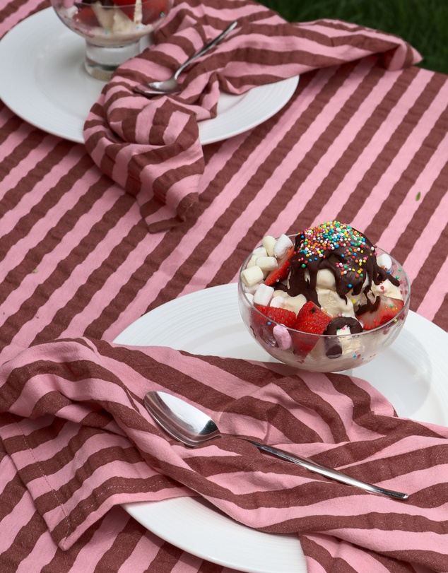 Mosey Me - Sundae Seersucker Tablecloth