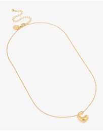Lovisa - Waterproof Gold Plated Stainless Steel Large Bubble Letter C Necklace
