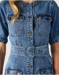 MOS The Label - Aveline Denim Dress