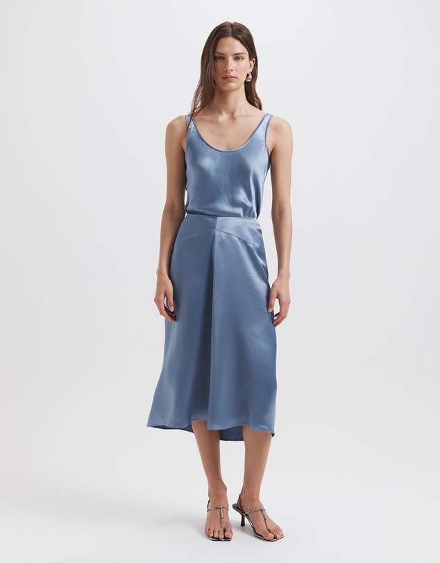 SABA - Sallee Draped Front Midi Skirt