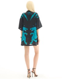 THE TALES - Osaka Tiger Silk Shirt Dress