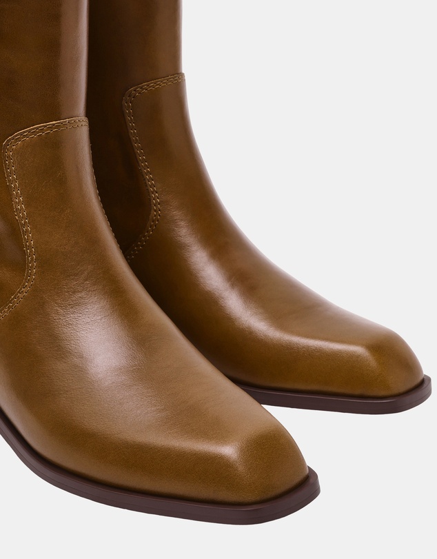 Steve Madden - Bretton Olive Leather Boots