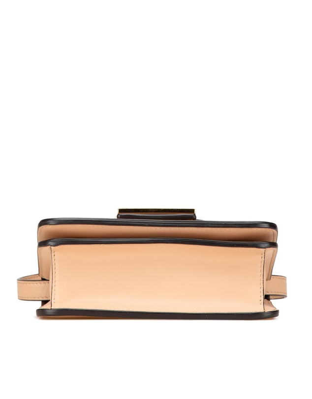 Fendi - Pre-Loved Leather Crystal Fab Crossbody