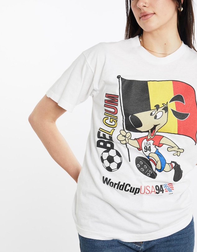 Vintage by The Real Deal - Pre Loved - Vintage 1994 USA FIFA World Cup Belgium Team Tee