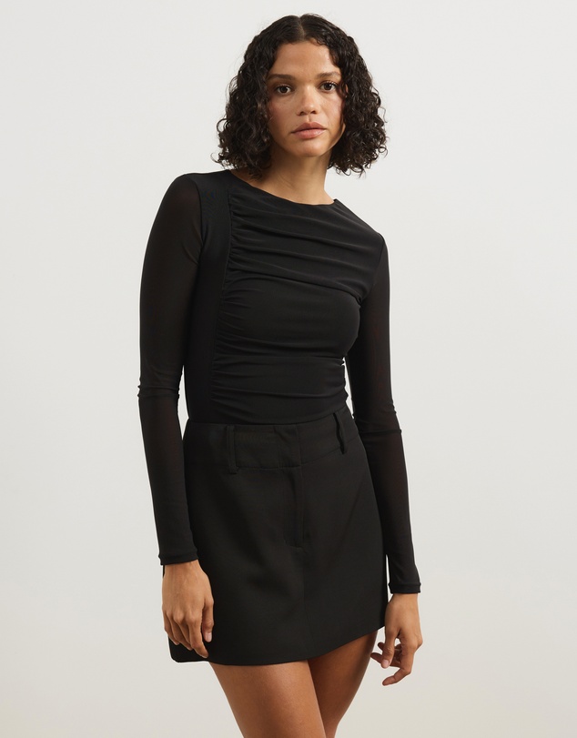 Atmos&Here - Alice Gathered Mesh Top