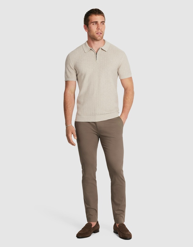 Tarocash - Darius Zip Knit Polo