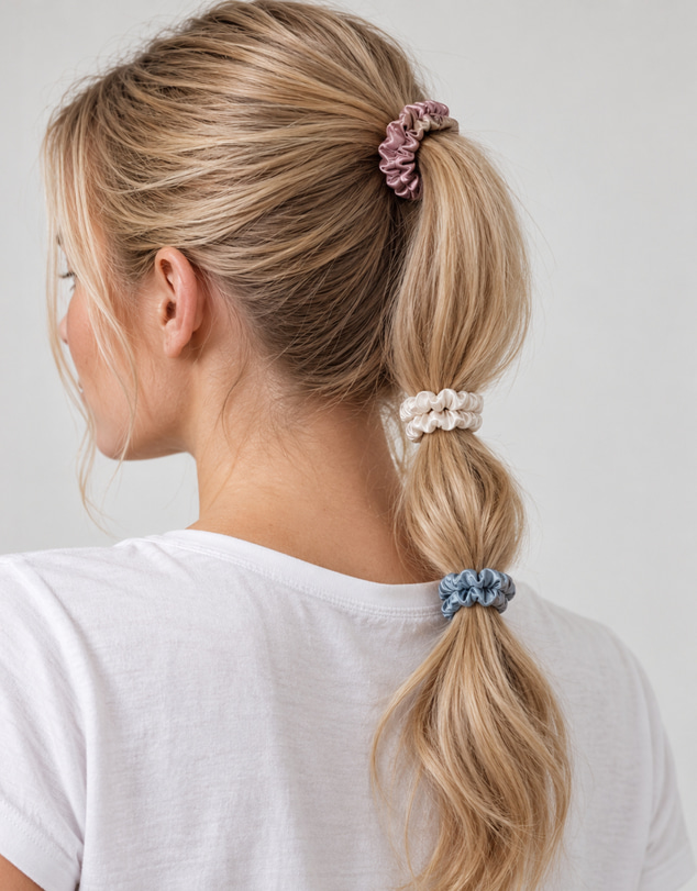 SILK MAGNOLIA - Mulberry Silk Scrunchie