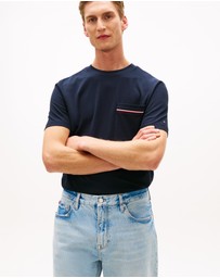 Tommy Hilfiger - Global Stripe Pocket Pique Jersey T-Shirt