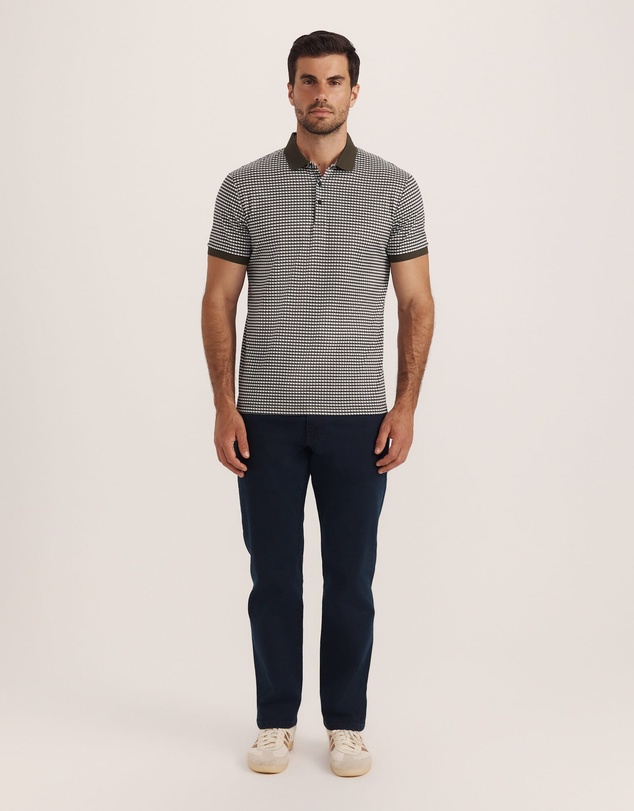 SABA - Bale Geo Print Cotton Polo