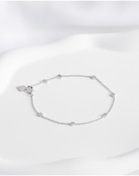 Wanderlust + Co - Multi Brilliant Bezel 925 Sterling Silver Bracelet