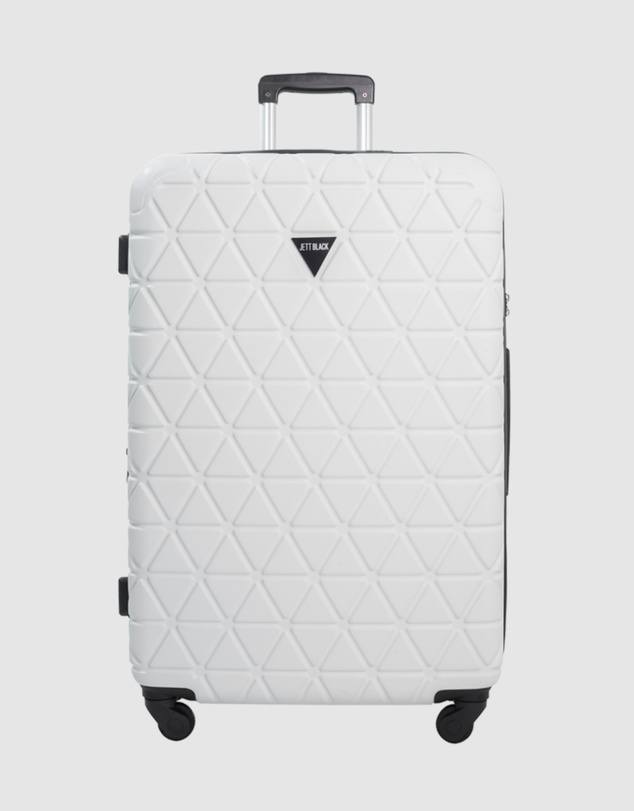 JETT BLACK - Ice White Paragon Large Suitcase