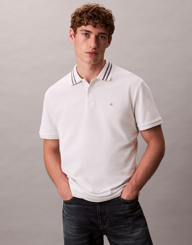 Calvin Klein Jeans - Casual Pique Classic Tipped Polo Shirt