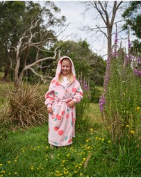 Linen House Kids - Plush Cherrylicious Kids Robe