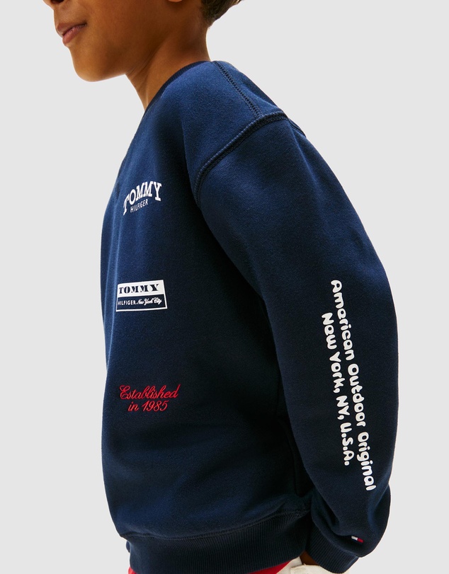 Tommy Hilfiger - Printed Crewneck Sweatshirt - Teens