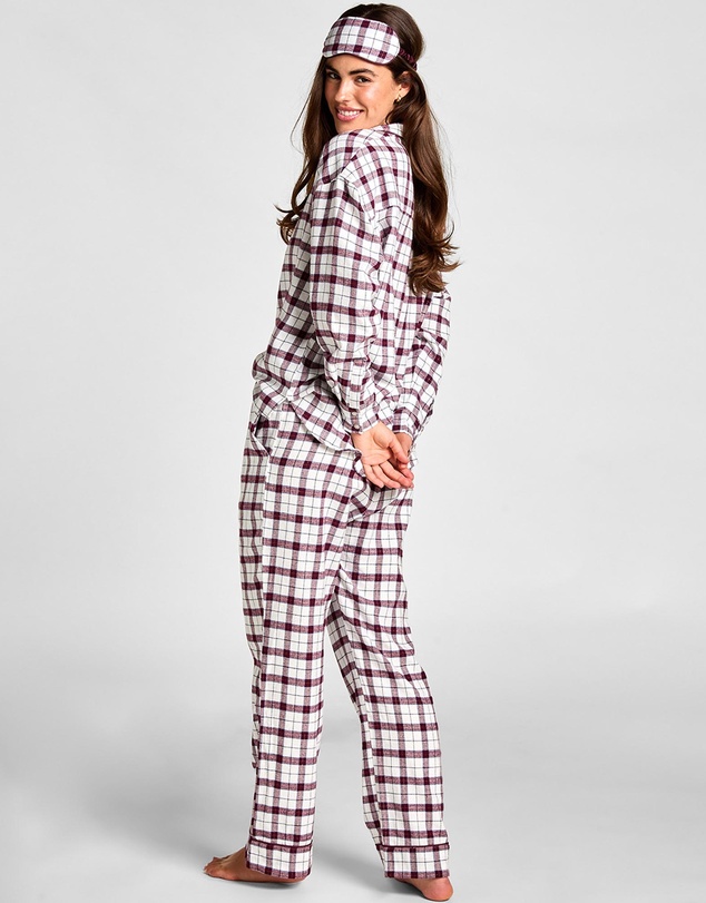 Hunkemoller - Long Flannel Twill Check Pyjama Set