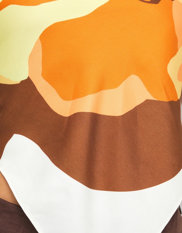 AERE - Lori Print Satin Scarf