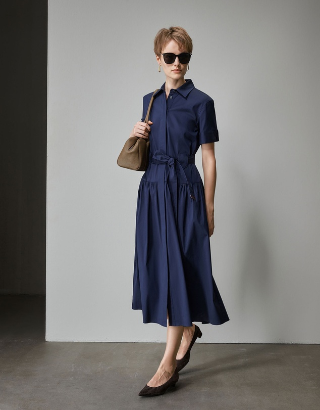 IDA+S - Chloe Navy Midi Dress
