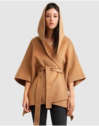 Belle & Bloom - Jackson Landing Wool Blend Cape Coat