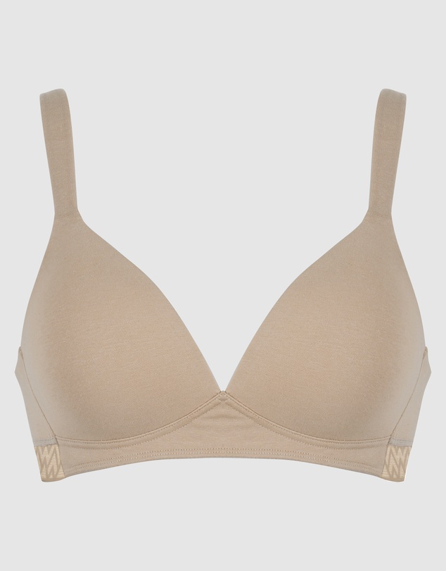 Naturana - Cotton Lightly-Padded Wirefree Cotton T-Shirt Bra