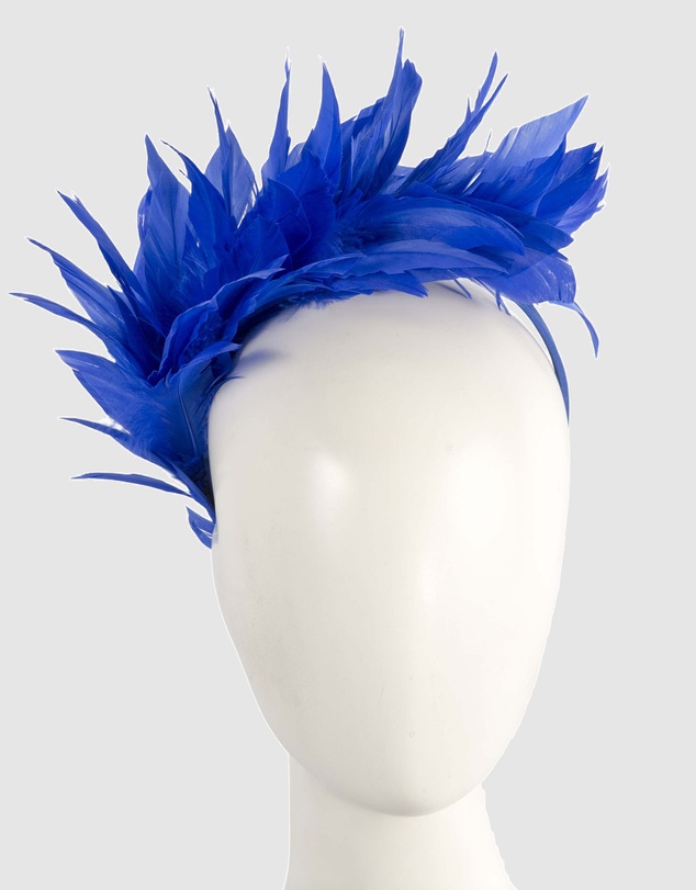 Max Alexander - Modern Royal Blue Racing Fascinator