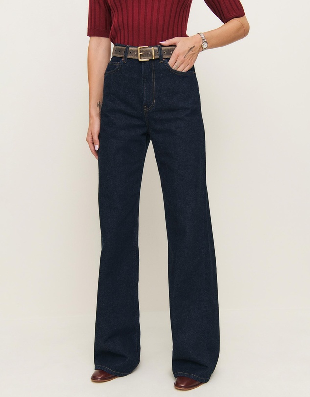 Reformation - Cary High Rise Slouchy Wide Leg Jeans