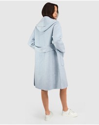 Belle & Bloom - Walk This Way Wool Blend Hooded Coat