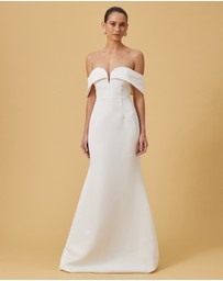 CHANCERY - Fold Bodice Mermaid Gown